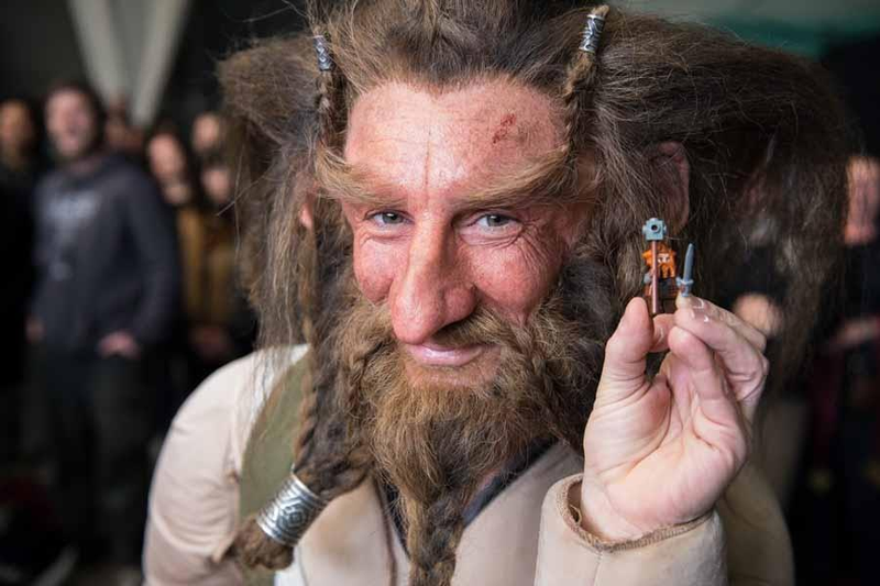 Illustration for article titled The Real Hobbit (and Dwarves) Meet Their LEGO Counterparts